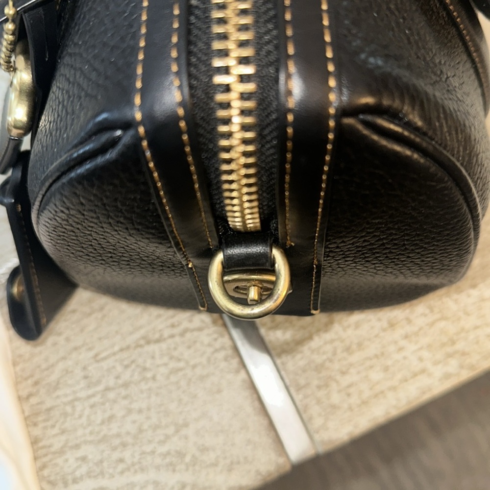 Coach Ruby 25 Satchel, Black with Gold Hardware - Picture 8 of 15